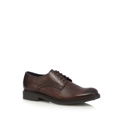 The Collection Dark brown leather Derby shoes